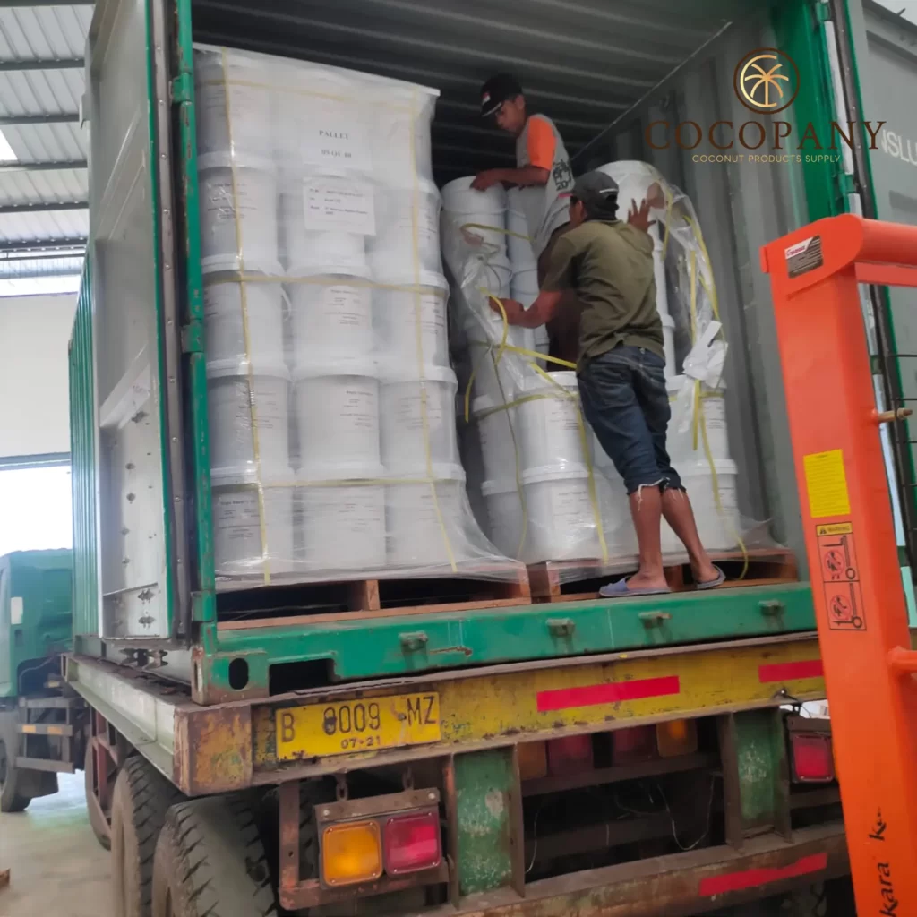 virgin coconut oil bulk exporter shipment
